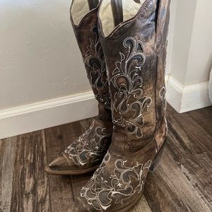 J.B Dillon Womens Cowboy Boots sz8